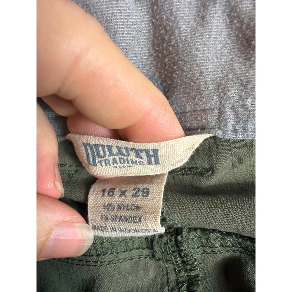Duluth Trading Co Cargo Pants Women 16‎ x 29 Ripstop Stretch Utility - Picture 5 of 9